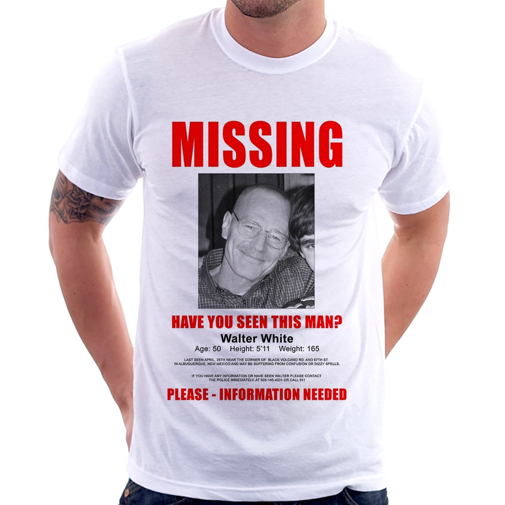 camiseta masculina breaking bad