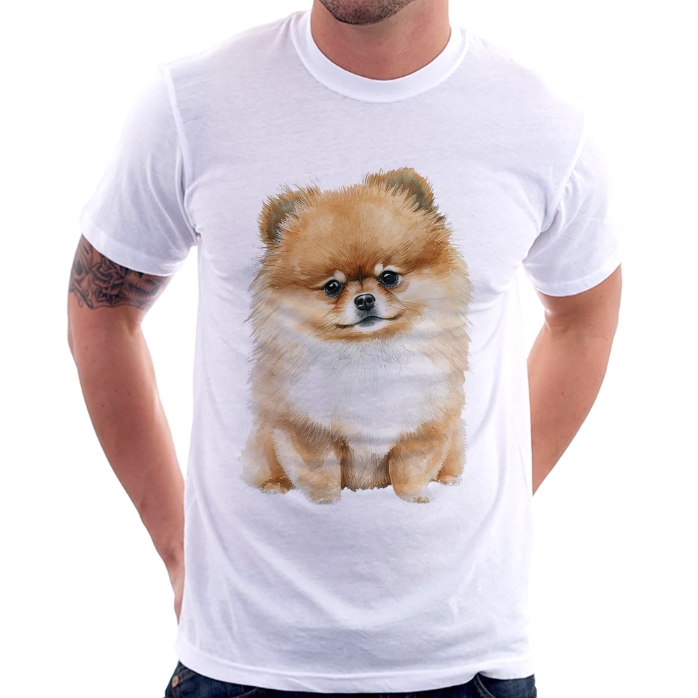 Camiseta - Cão Lulu da Pomerânia - Estampa Total