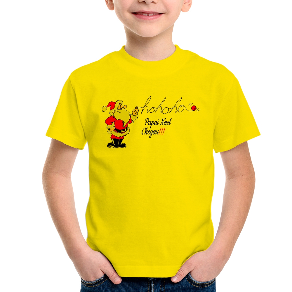 Camiseta Infantil Natal Ho Ho Ho