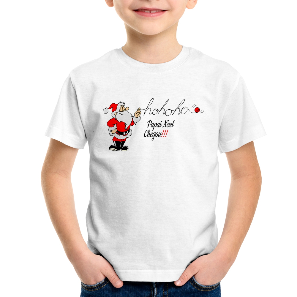 Camiseta Infantil Natal Ho Ho Ho