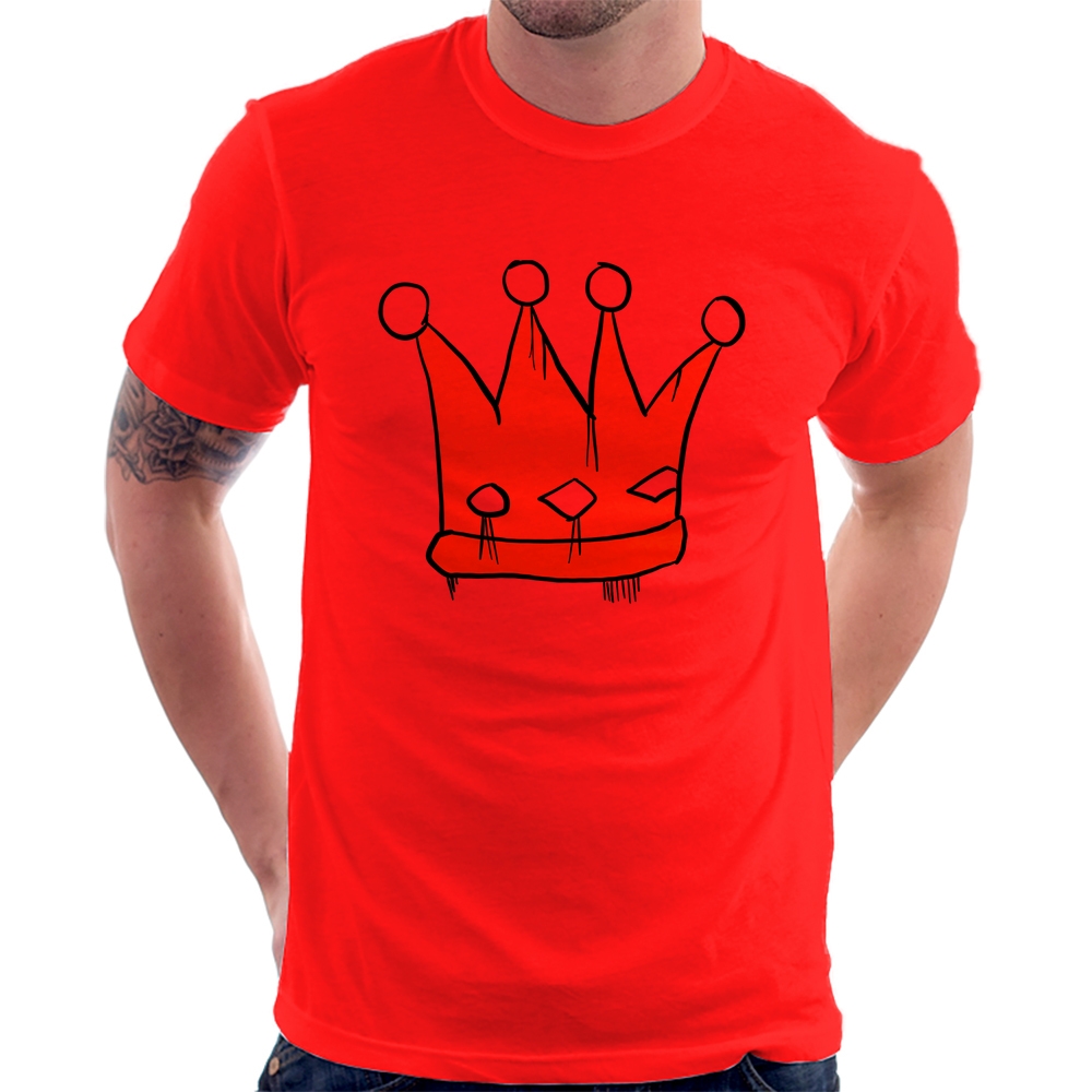 Camiseta De Casal King Queen Coroa Rei Rainha