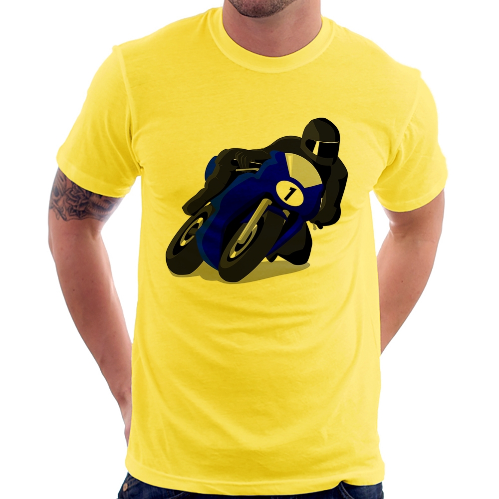 Camiseta Camisa Motos Moto Corrida Pista Arte Fuga Piloto 18 em Promoção na  Americanas