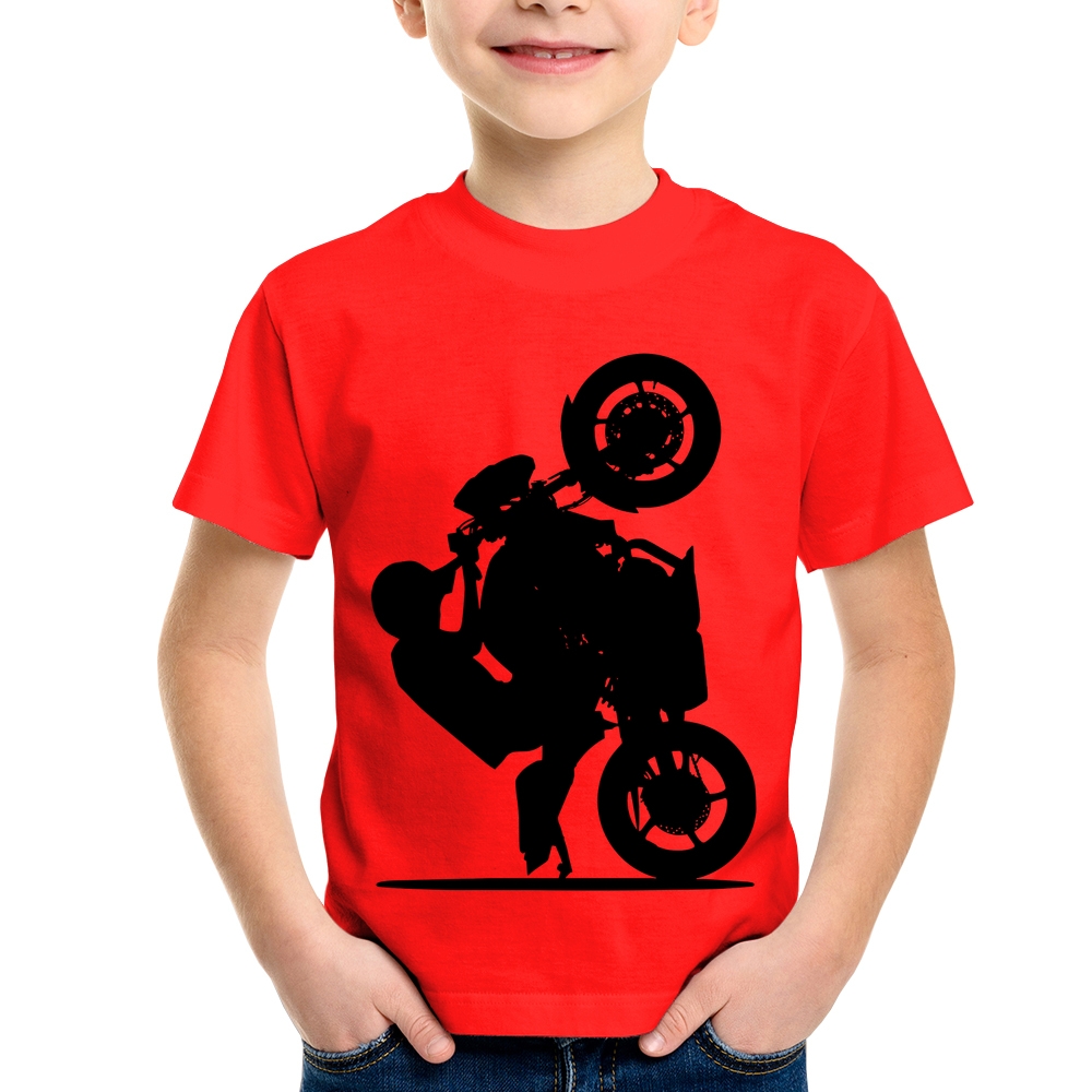 Camiseta Raglan Infantil Moto Grau XJ6