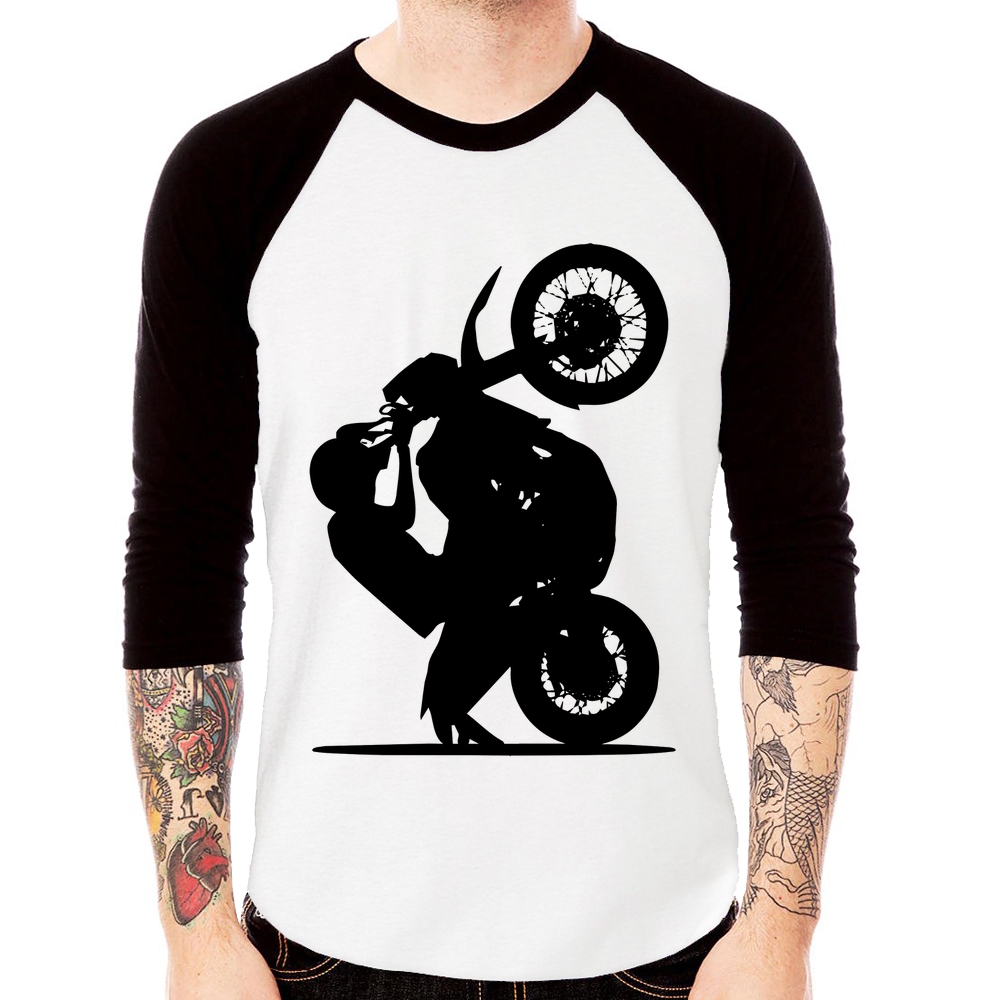 Baby Look Raglan Moto Grau XT 660