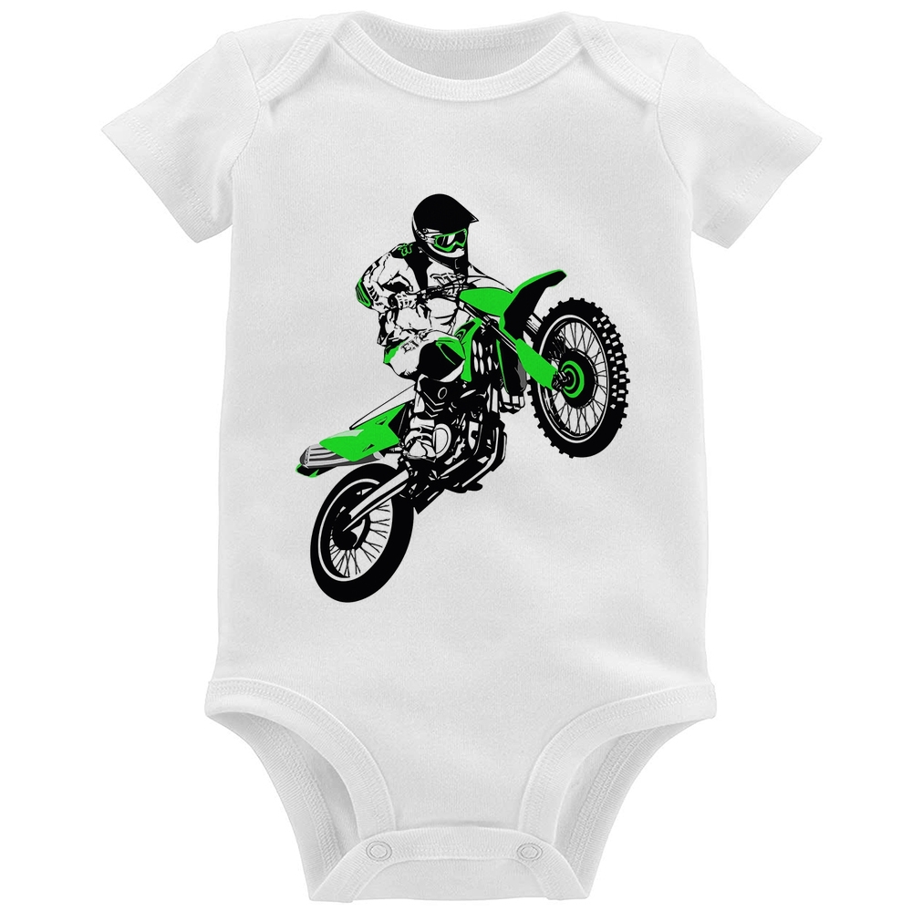 Body Bebê Motocross Braap