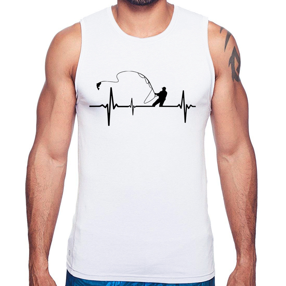 Camiseta Algodão Pescador Batimentos Cardíacos