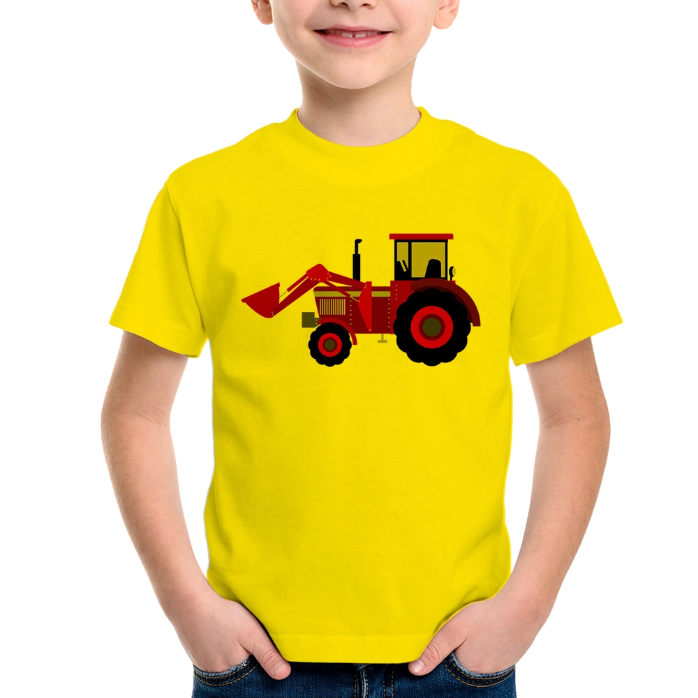 Camiseta Infantil Trator do Red Farmer do Garoto Personalizado com