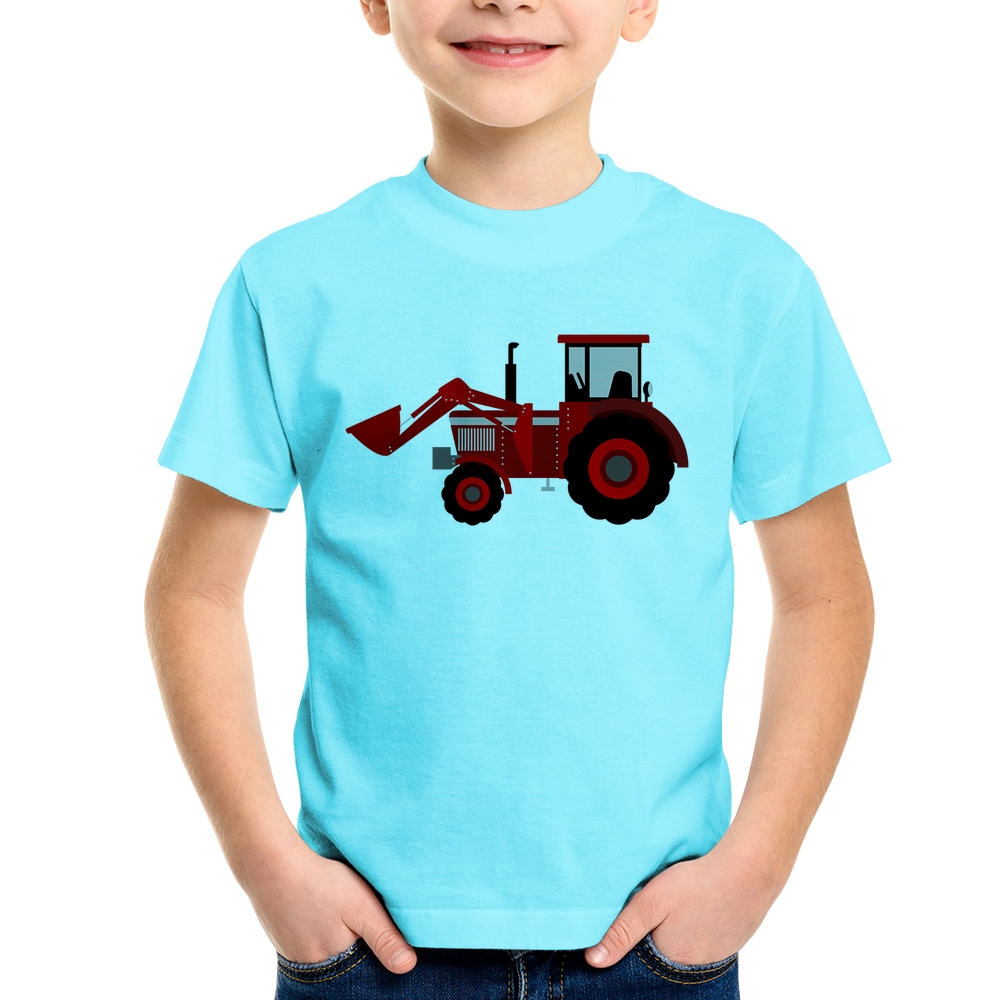 Camiseta Infantil Trator do Red Farmer do Garoto Personalizado com