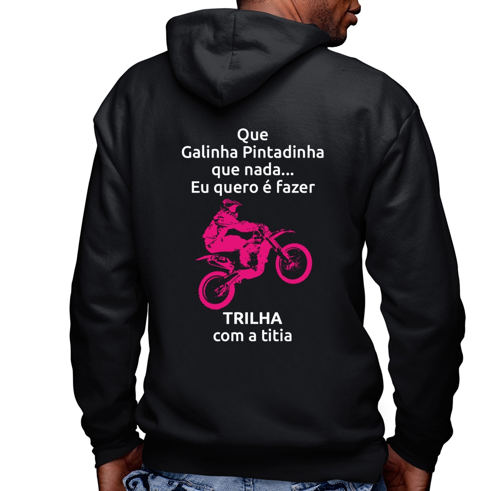 Camiseta Raglan Infantil Trilha com a titia (moto rosa)