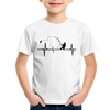 Camiseta Infantil Pescador Batimentos Cardíacos