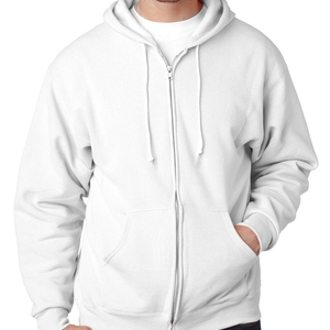 Moletom Aberto Liso Branco