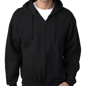 Moletom Aberto Liso Preto