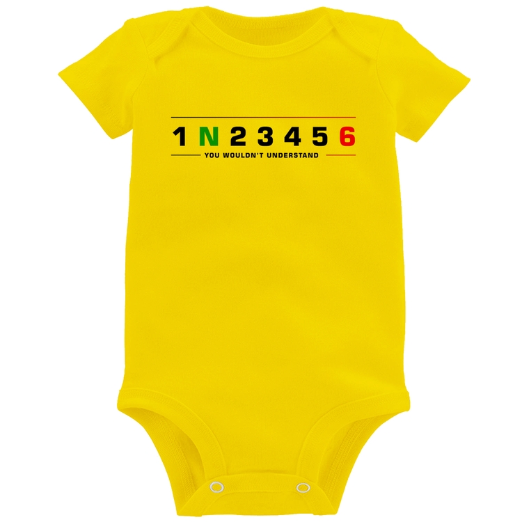 Body Bebê 1 N 2 3 4 5 6 You Wouldn't Understand - Amarelo