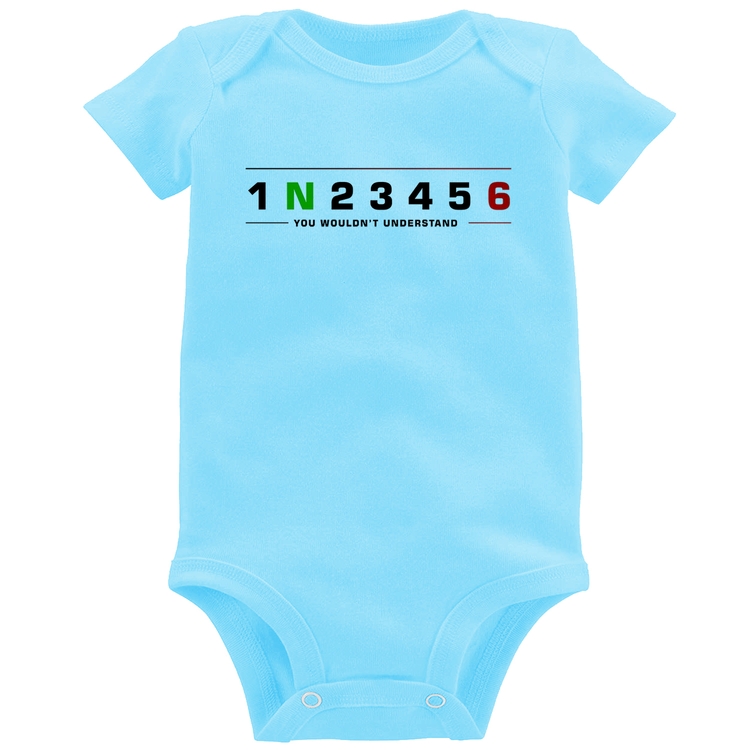 Body Bebê 1 N 2 3 4 5 6 You Wouldn't Understand - Azul Bebê