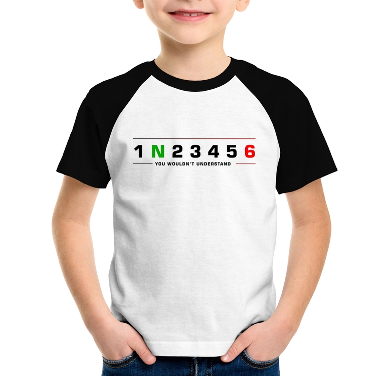 Camiseta Raglan Infantil 1 N 2 3 4 5 6 You Wouldn't Understand