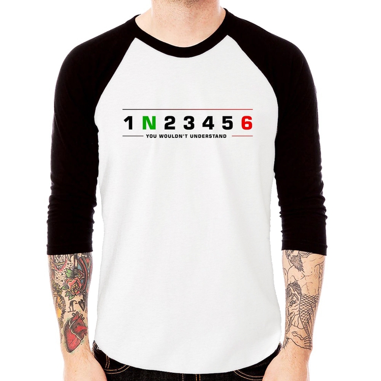 Camiseta Raglan 1 N 2 3 4 5 6 You Wouldn't Understand Manga 3/4