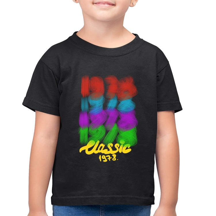 Camiseta Algodão Infantil 1978 Classics