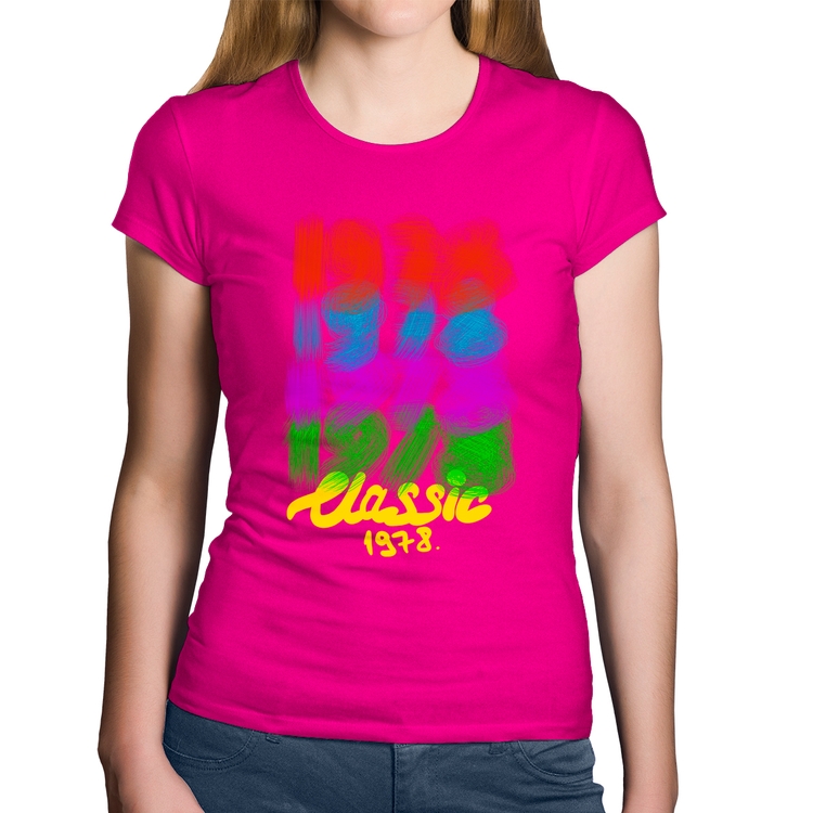 Baby Look Algodão 1978 Classics - Rosa