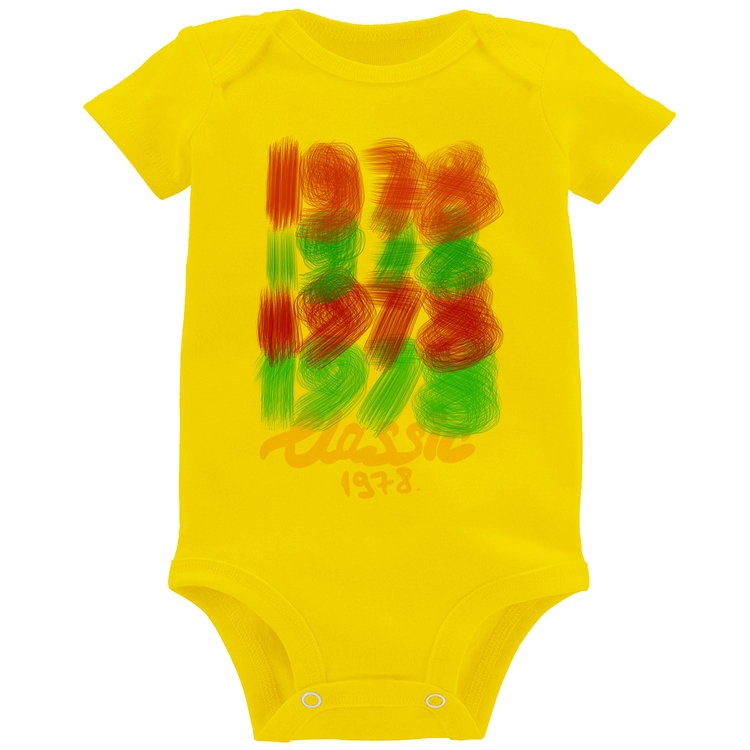 Body Bebê 1978 Classics - Amarelo