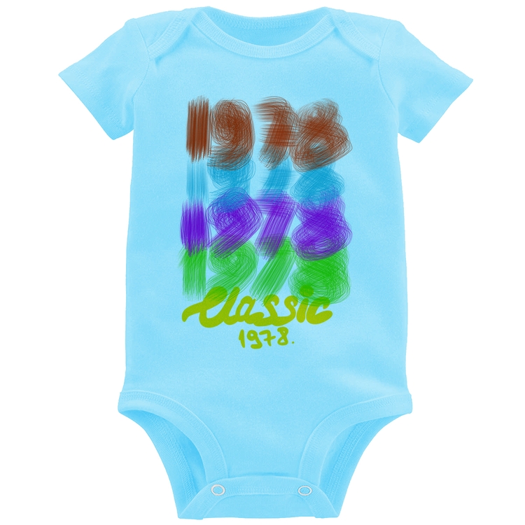 Body Bebê 1978 Classics - Azul Bebê