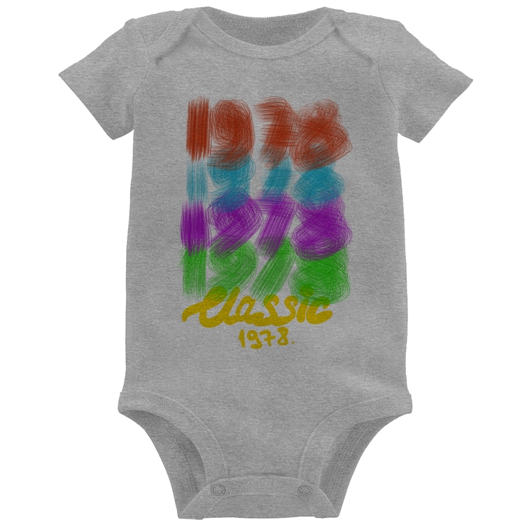 Body Bebê 1978 Classics - Cinza