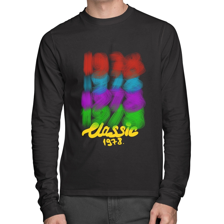 Camiseta Algodão 1978 Classics Manga Longa