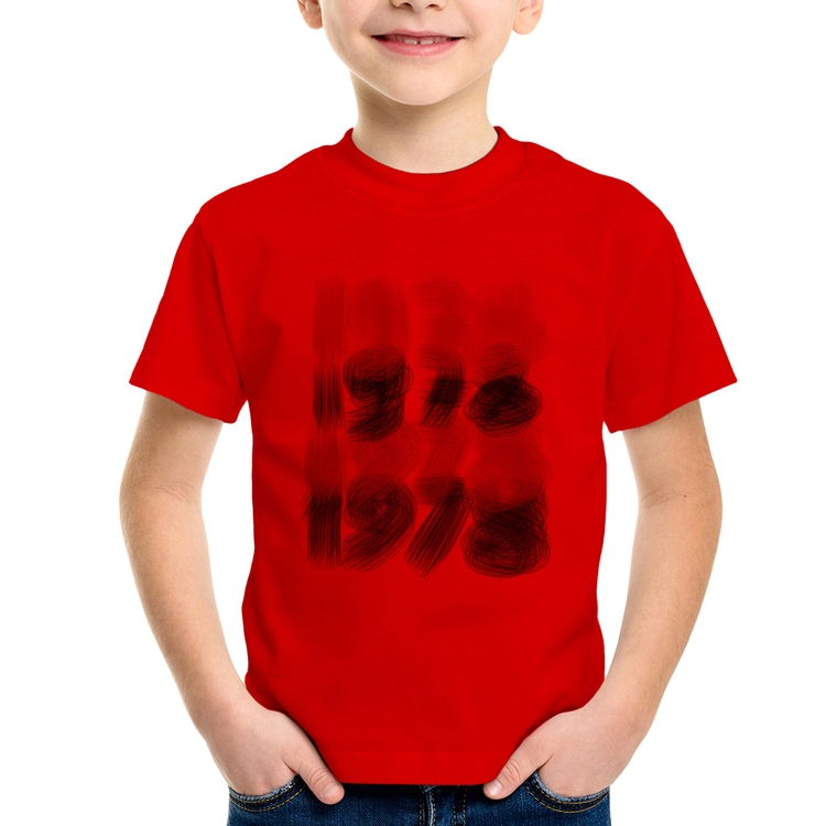 Camiseta Infantil 1978 Classics - Vermelha