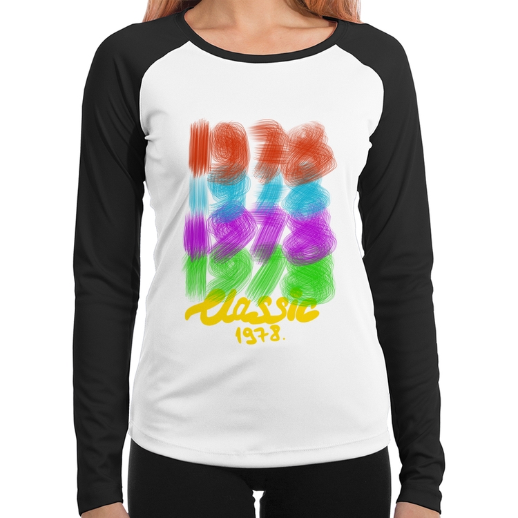 Baby Look Raglan 1978 Classics Manga Longa