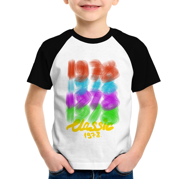 Camiseta Raglan Infantil 1978 Classics