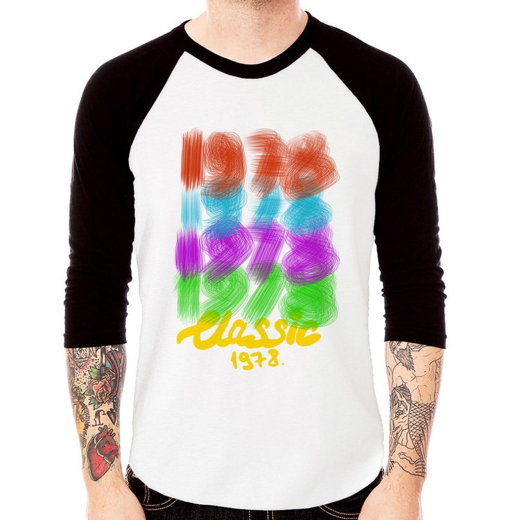 Camiseta Raglan 1978 Classics Manga 3/4