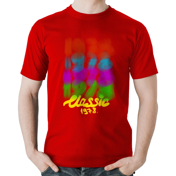 Camiseta Algodão 1978 Classics - Vermelha
