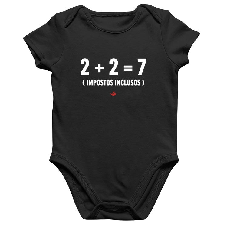 Body Bebê Algodão 2 + 2 = 7 (Impostos Inclusos)
