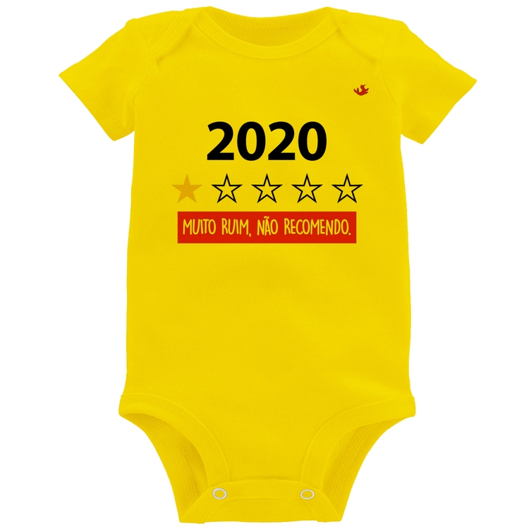 Body Bebê 2020 - Muito ruim, não recomendo. - Amarelo