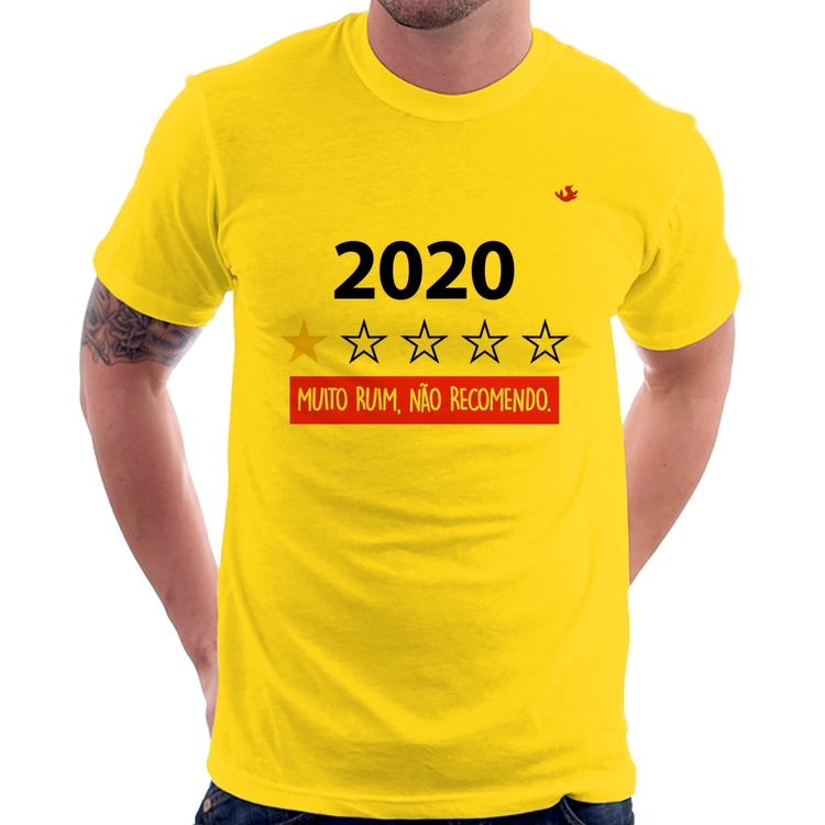 Camiseta 2020 - Muito ruim, não recomendo. - Amarela