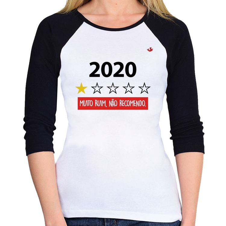 Baby Look Raglan 2020 - Muito ruim, não recomendo. Manga 3/4