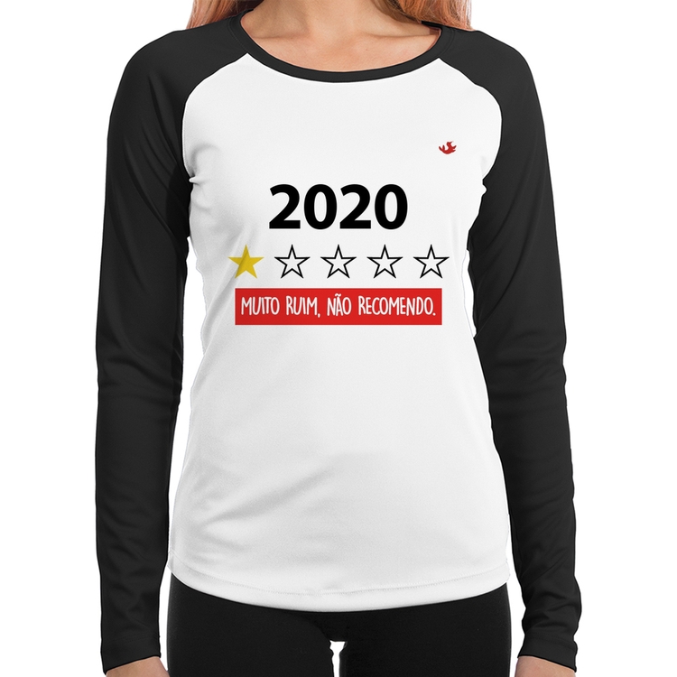 Baby Look Raglan 2020 - Muito ruim, não recomendo. Manga Longa