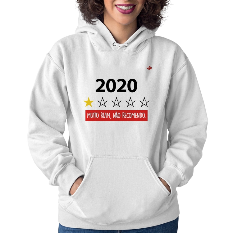 Moletom Feminino 2020 - Muito ruim, não recomendo. - Branco