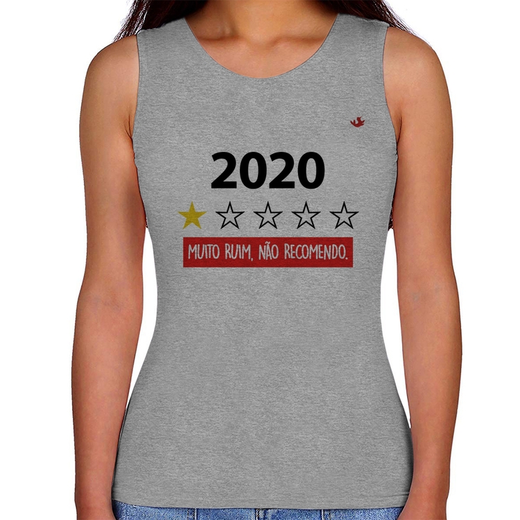 Regata Feminina 2020 - Muito ruim, não recomendo. - Cinza