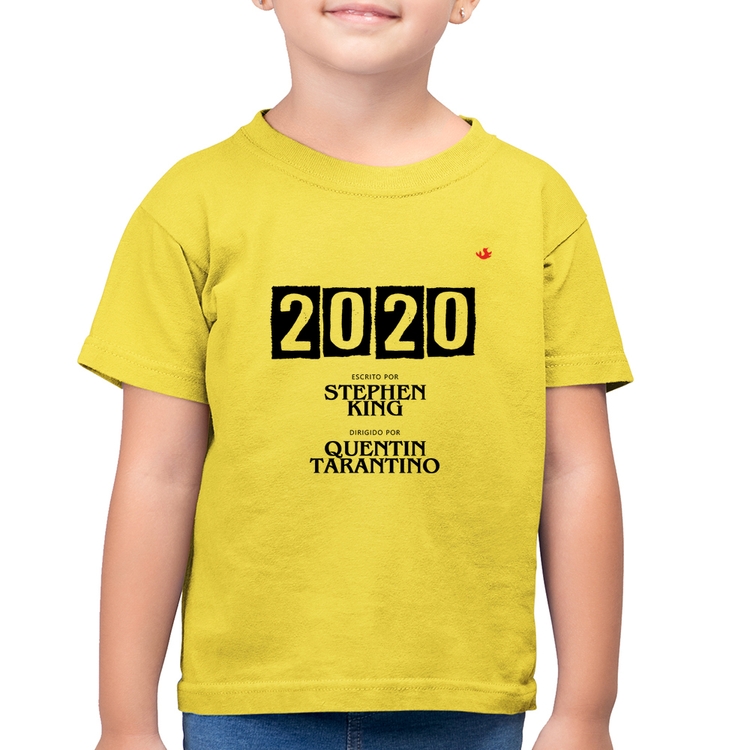 Camiseta Algodão Infantil 2020 o Filme - Amarelo Canário