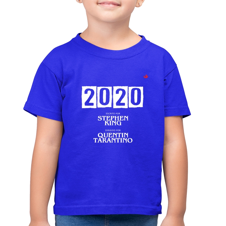 Camiseta Algodão Infantil 2020 o Filme - Azul Royal