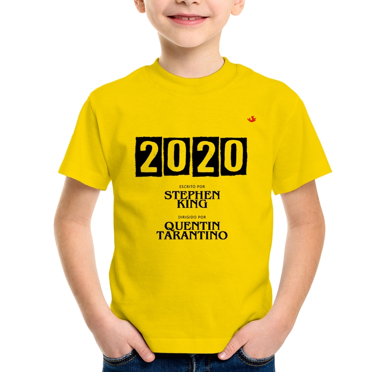 Camiseta Infantil 2020 o Filme - Amarela
