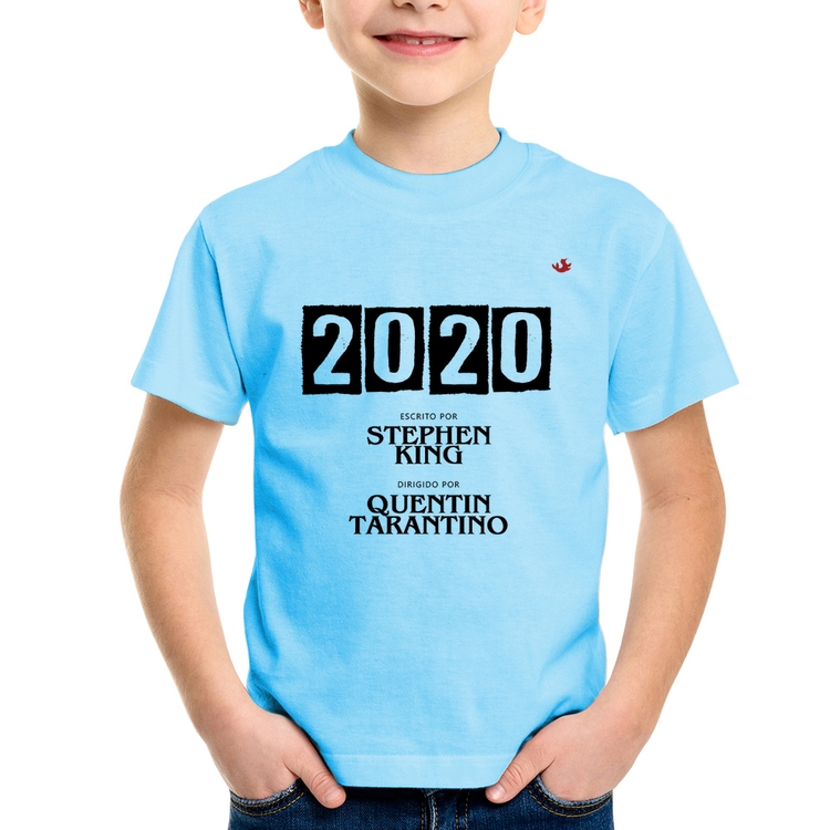 Camiseta Infantil 2020 o Filme - Azul Bebê