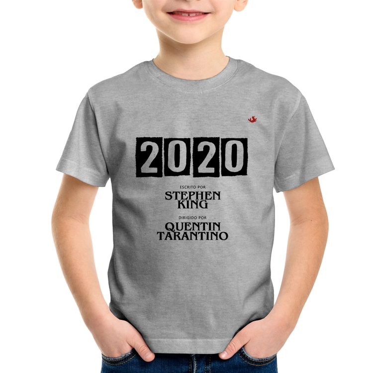 Camiseta Infantil 2020 o Filme - Cinza