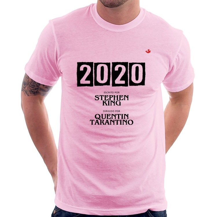 Camiseta 2020 o Filme - Rosa Bebê