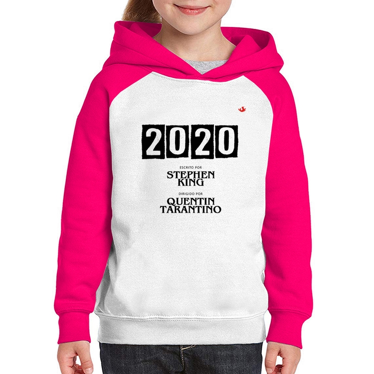 Moletom Infantil 2020 o Filme - Branco/Rosa