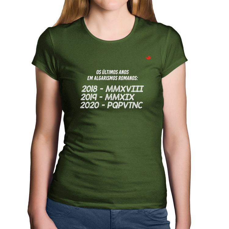 Baby Look Algodão 2020 PQPVTNC - Musgo