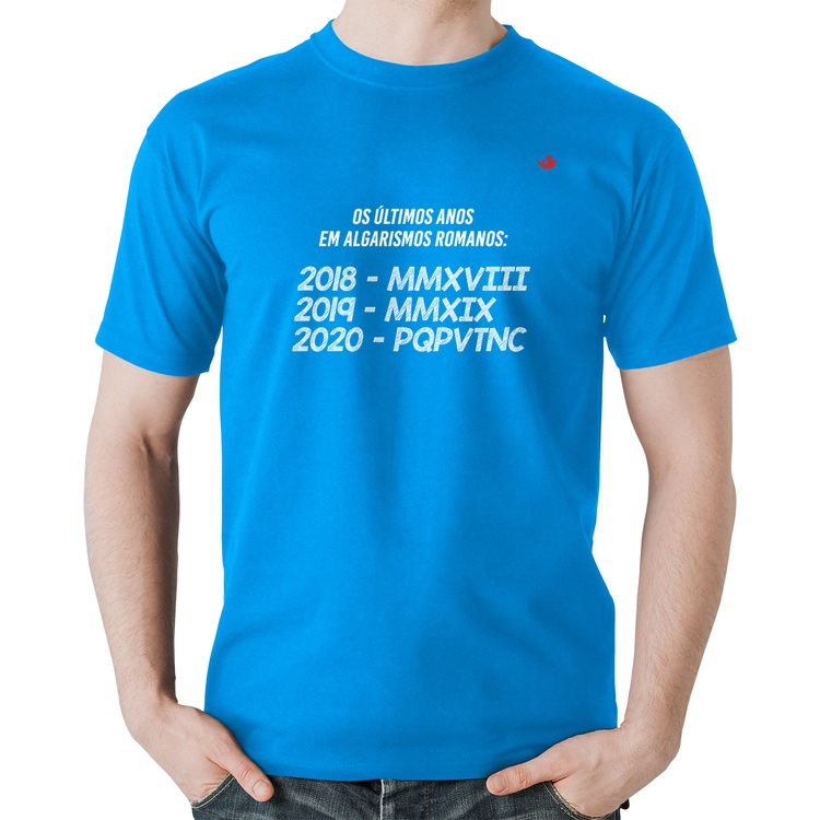 Camiseta Algodão 2020 PQPVTNC - Azul