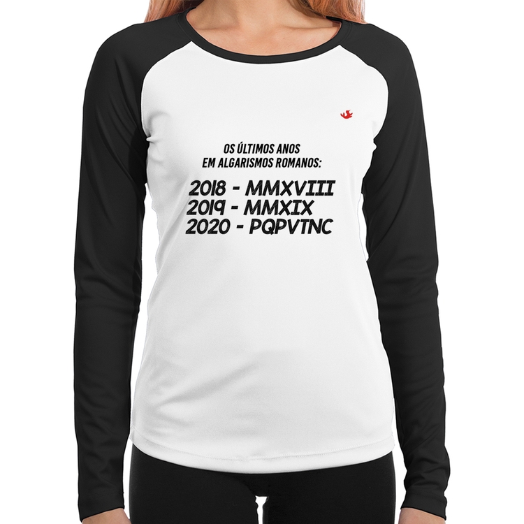 Baby Look Raglan 2020 PQPVTNC Manga Longa