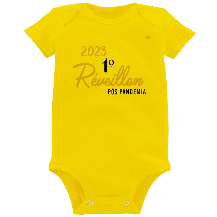 Body Bebê 2023 1º Réveillon Pós Pandemia - Amarelo
