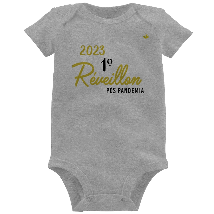 Body Bebê 2023 1º Réveillon Pós Pandemia - Cinza